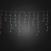 Photograph: 200 Cherry Multi Led Icicle Light Set Transparent Wire IP20