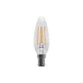 Photograph: 3.3W LED Clear Candle Light Bulb B15 Cool White 4000K