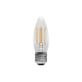 Photograph: 3.3W LED Clear Candle Light Bulb E27 Cool White 4000K