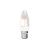 Photograph: 3.3W LED Satin Candle Light Bulb B22 Warm White 2700K