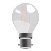 Photograph: 3.3W LED Satin Golf Ball Light Bulb B22 Warm White 2700K