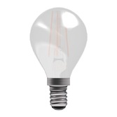 Photograph: 3.3W LED Satin Golf Ball Light Bulb E14 Warm White 2700K