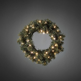 Photograph: 40cm Christmas Door Wreath - Battery Operated