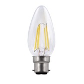 Photograph: 4W B22 CLEAR DIMMABLE LED CANDLE LAMP - 2700K