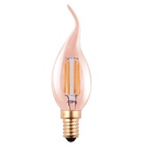 Photograph: 4W E14 AMBER FLAME TIPPED DIMMABLE LED CANDLE LAMP - 2200K