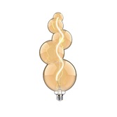 Photograph: 4W LED Classic Style Amber Finish Dimmable Bubble Shape Lamp - E27, 2100K