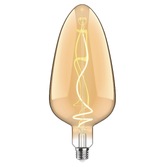 Photograph: 4W LED Classic Style Amber Finish Dimmable Lamp - E27, 2100K, 4300152