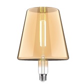 Photograph: 4W LED Classic Style Amber Finish Dimmable Lamp - E27, 2100K, 4300302