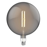 Photograph: 4W LED Classic Style Smoke Finish Dimmable Globe Lamp - E27, 2100K