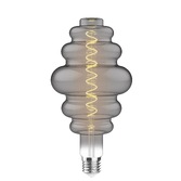 Photograph: 4W LED Classic Style Smoke Finish Dimmable Ribbed Lamp - E27, 2100K