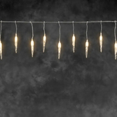 Photograph: 50 Amber Frozen Icicle Set, Transparent Cable 31V