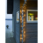 Photograph: 50 Amber Led String Light Set, Black Soft Cable