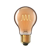 Photograph: 5W LED Classic Deco Gold Finish GLS Lamp With Decorative Filament - E27, 1800K