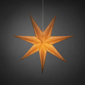 Photograph: 7 Point Hanging Paper Star 78cm Brown with Cord Set 230V