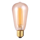 Photograph: 8W E27 AMBER DIMMABLE LED VALVE LAMP - 2700K