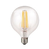 Photograph: 8W E27 CLEAR DIMMABLE LED 125MM GLOBE LED LAMP - 2700K