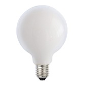 Photograph: 8W E27 OPAL DIMMABLE LED 125MM GLOBE LED LAMP - 2700K