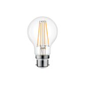 Photograph: 9.5W B22 Cool White Dimmable Clear Gls Led Filament Lamp - 4000K