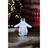 Photograph: Acrylic Penguin 30cm, 24 White Led B/O