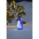 Photograph: Acrylic penguin 30cm, 24 white Led, IP20 trafo