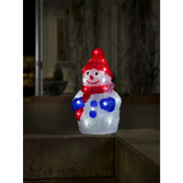 Photograph: Acrylic Snowman, 30cm, 24 White Led, 6h timer,Outdoor B/O