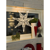 Photograph: Acrylic Star 7 Tips 32 Warm White Led IP20