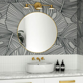 Photograph: Alora Mood Issa 3 Light Dimmable Led Bathroom Mirror Light In Brushed Gold - 3000K - IP44