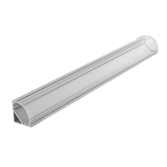 Photograph: Aluminium LED Strip Profile Corner Surface Mount 2M With Clear Diffuser 20 X 20MM For Max 14MM Width Strip