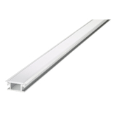 Photograph: Aluminium LED Strip Profile Indoor Floor Recessed 1M With Frosted Diffuser 26.9 X 11MM For IP65 Max 12MM Width Strip