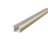 Photograph: Aluminium LED Strip Profile Recessed 2M Clear Slide-In Diffuser For IP65 10MM Width Strip