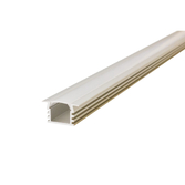 Photograph: Aluminium LED Strip Profile Recessed 2M Frosted Slide-In Diffuser For IP65 10MM Width Strip