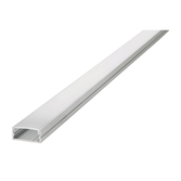 Photograph: Aluminium LED Strip Profile Surface Mount 2M With Frosted Diffuser 23 X 10MM For Max 2X 8MM Width Strip