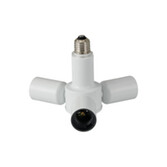 Photograph: Apito 1 to 3 E27 Converter Matt White Lampholders