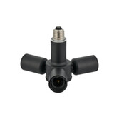 Photograph: Apito 1 to 3 E27 Converter Satin Black Lampholders