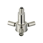 Photograph: Apito 1 to 3 E27 To G9 Converter Polished Nickel Lampholders