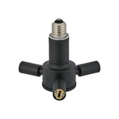 Photograph: Apito 1 to 3 E27 To G9 Converter Satin Black Lampholders