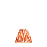 Photograph: Apricot Orange Zigzag Patterned 16cm Lampshade - Golf/Candle Clip