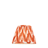 Photograph: Apricot Orange Zigzag Patterned 20cm Lampshade - E14/E27/B22 With Fixed Metal Gimbal
