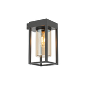Photograph: Avila Dark Grey Exterior Wall Lantern Light - IP54
