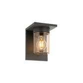 Photograph: Avila Slim Dark Grey Exterior Wall Lantern Light - IP54