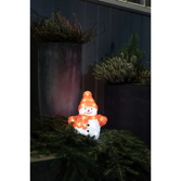 Photograph: B/O Acrylic Snowman 22,5cm, 24 Warm White Led. 3xAA IP21
