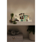 Photograph: B/O Wooden Noël, multiColoured. 4 Warm White Led, Tim.6H 2xAA