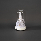 Photograph: Battery Powered Glass Dome Paper Tree Christmas Decoration