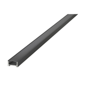 Photograph: Black Aluminium LED Strip Profile Surface Mount 2M With Frosted Diffuser 16.2 X 8.57MM For IP33 Max 12MM Width Strip