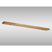 Photograph: Brass No Hole Linear Bar Ceiling Plate - 1100mm x 100mm