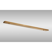 Photograph: Brass No Hole Linear Bar Ceiling Plate - 1400mm x 100mm