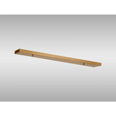 Photograph: Brass No Hole Linear Bar Ceiling Plate - 900mm x 100mm