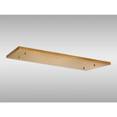 Photograph: Brass No Hole Rectangular Ceiling Plate - 1100mm x 400mm