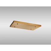 Photograph: Brass No Hole Rectangular Ceiling Plate - 550mm x 320mm