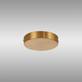 Photograph: Brass No Hole Round Ceiling Plate - 12cm